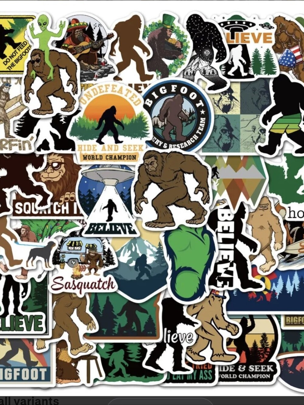 Bigfoot Sticker Pack - Do YOU Believe?!